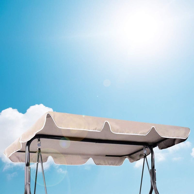 Parasol przeciwsłoneczny do fotela wiszącego, uniwersalny baldachim wymienny, pokrowiec wymienny, tkanina płócienna, wodoodporna i odporna na promien