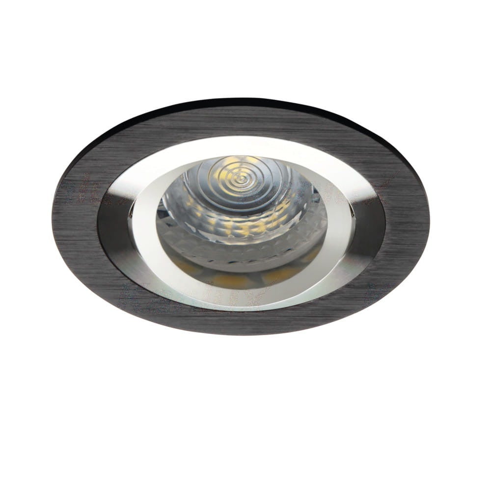Oprawa sufitowa wpuszczana Seidy czarna 1xGX5.3x50W okrągła ruchoma IP20 wym: 9 x 9 cm aluminium Kanlux