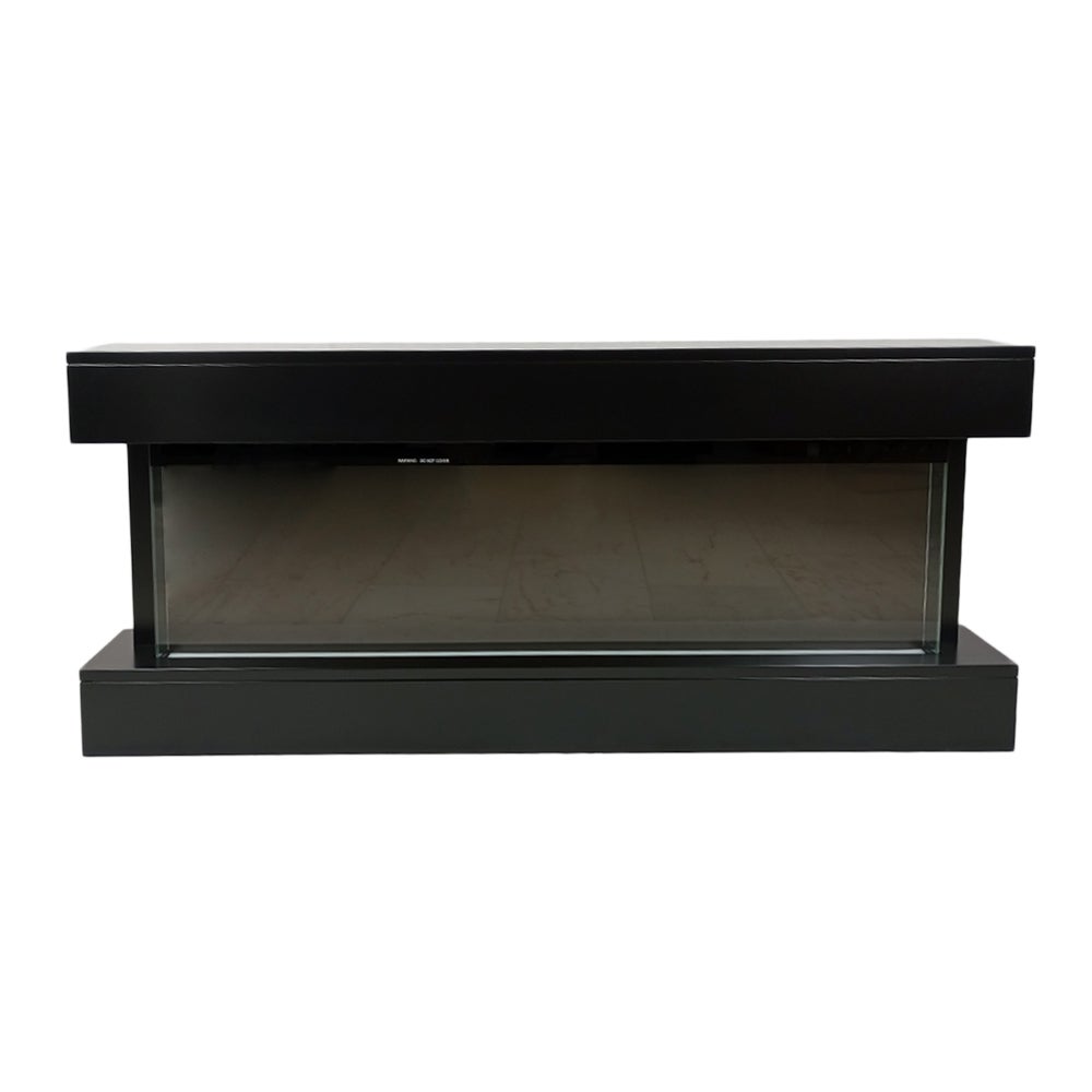 Tempo Style – kominek elektryczny ALARO PLUS do montażu na ścianie i zabudowy | Piecyk energooszczędny 750 W/1500 W (czarny, 128 cm)