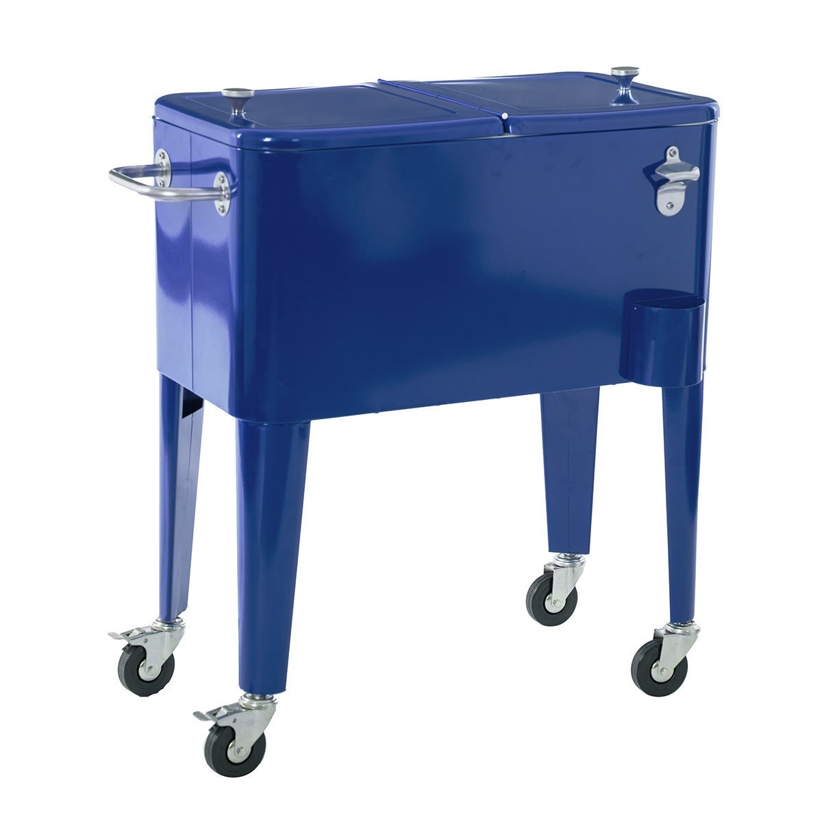Monty Nevera Carrito Vintage Para Exterior, 56 Litros Capacidad Azul , Leroy Merlin