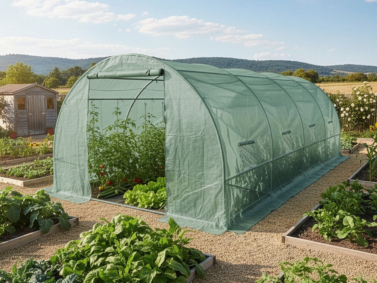 Serre tunelle de jardin 6 x 3 m 