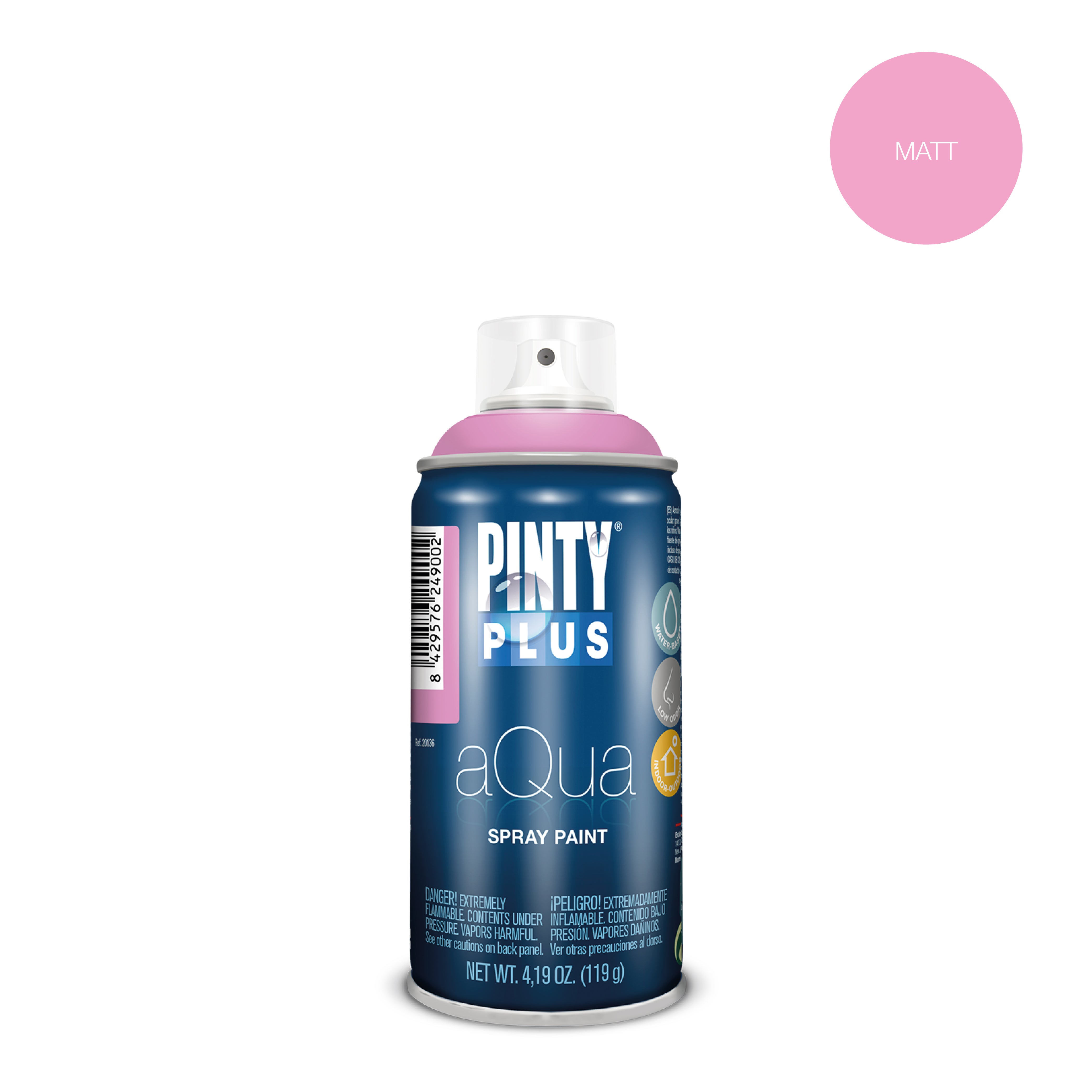 PintyPlus Aqua farba wodna dekoracyjna w spray 0.15L różowy