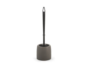 Set di scopino per WC con supporto rotondo in plastica per