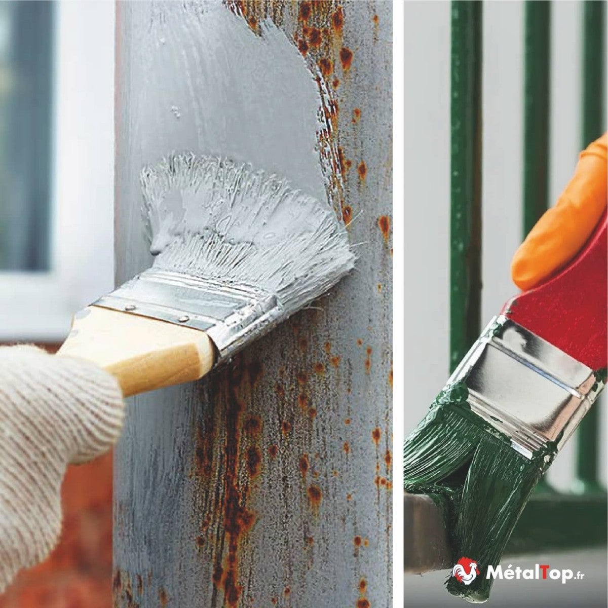 Peinture Metal Rouille - Metaltop - Bleu gentiane - RAL 5010 - Pot 5L - 9