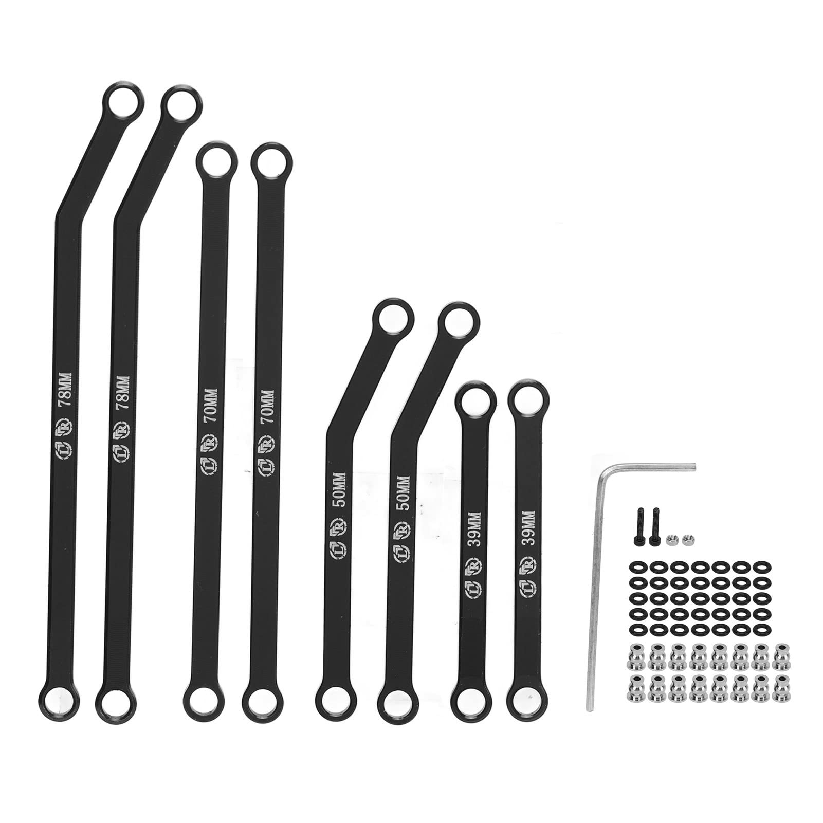 Dilwe – Lot De 30 Embouts De Tige De Liaison Pour RC, Compatibles 1/10, En Plastique Et Acier, Pour Voiture Télécommandée