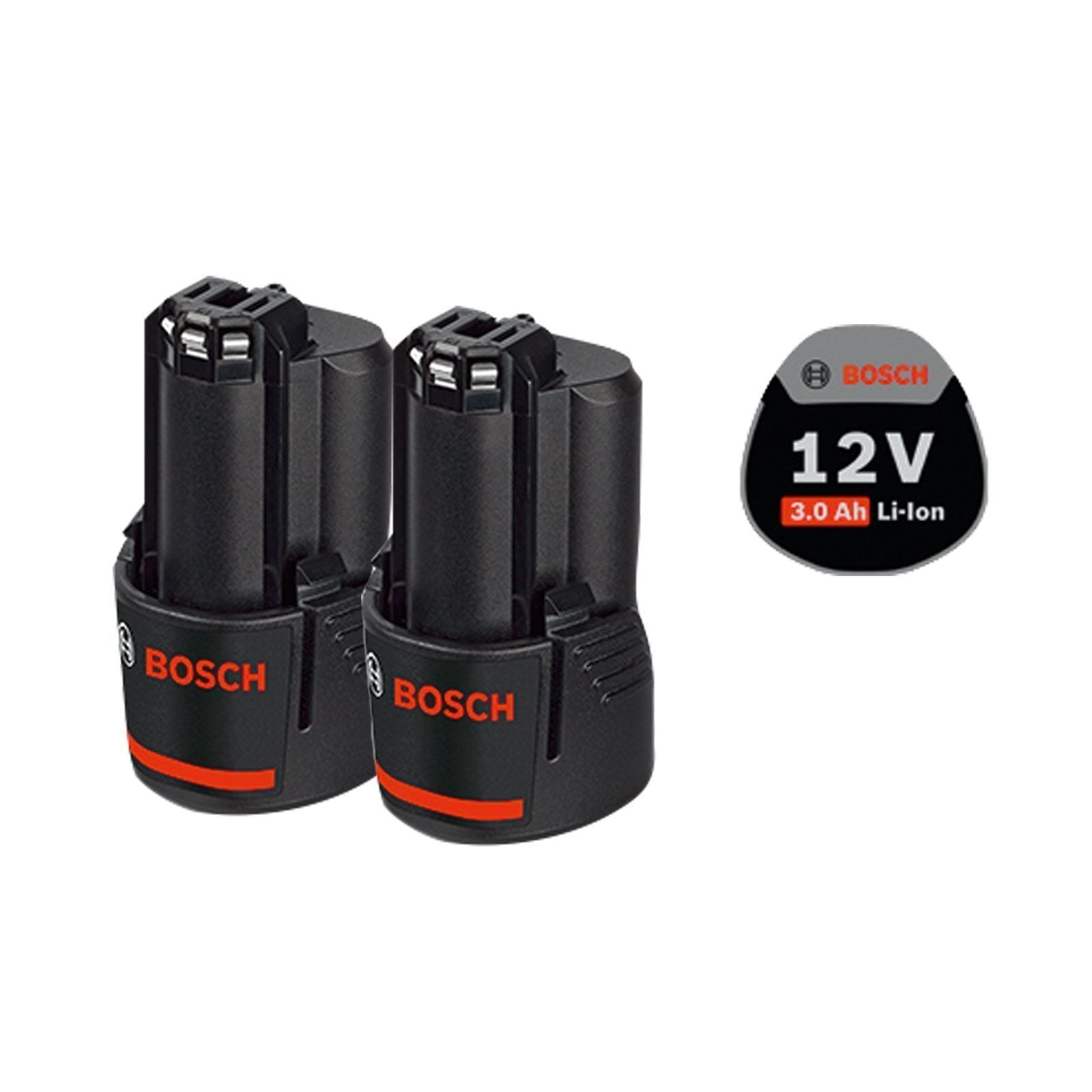 Bosch  1600A00x7d, Batteria Agli Ioni Di Litio, 3000 Mah, 12 V, Ricaricabile, 3000 Mah, Agli Ioni Di Litio, 12 V, Colore: Nero , Leroy Merlin