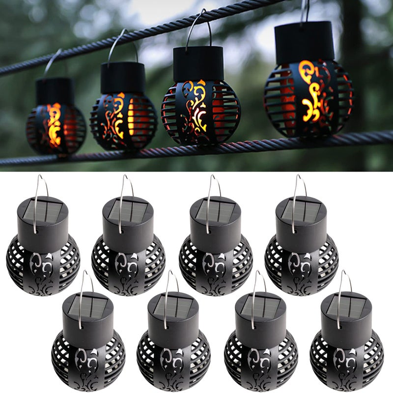 sztuk Symulacja Słonecznej Lampy Płomieniowej Wiszącej Balkon Patio Dekoracja Lampa Wisząca Zewnętrzna Wodoodporna Dziedziniec Krajobraz Aranżacja