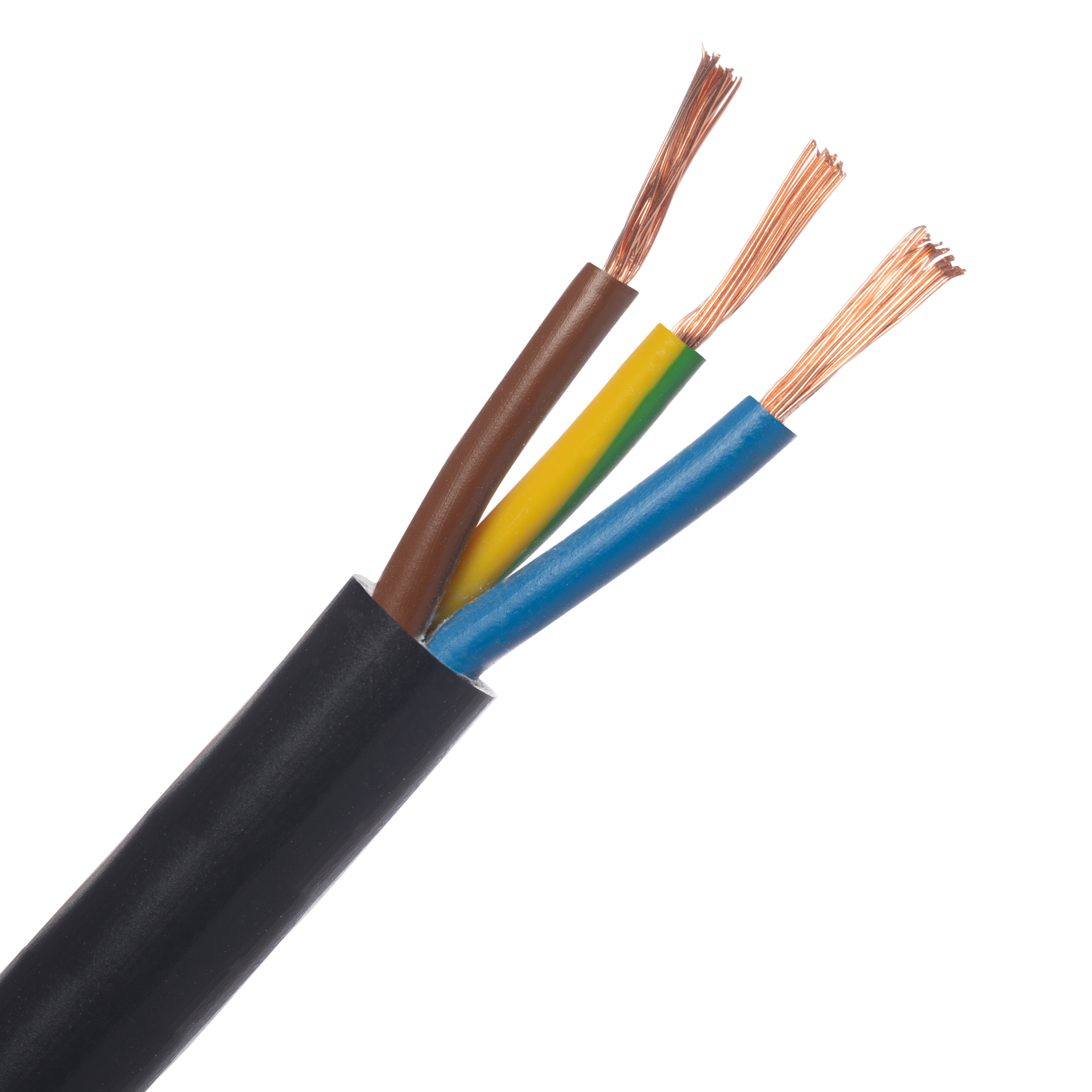 LEXMAN - Cable eléctrico H05VV-F 3G0.75 - 3 x 0,75 mm² - 500 V ...
