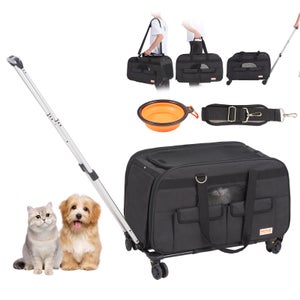 Sac de transport respirant en bambou pour chat