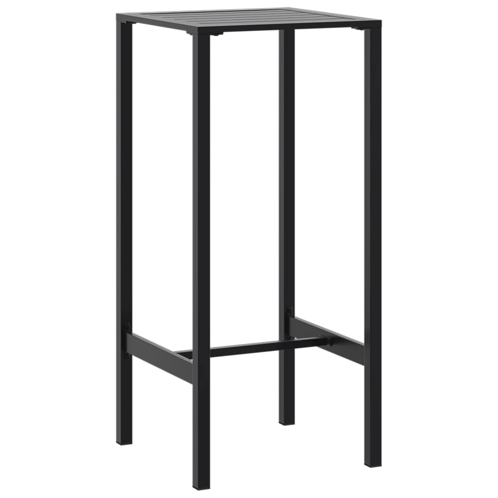 Table haute mange-debout en acier thermolaqué noir 50x50x110 cm ...