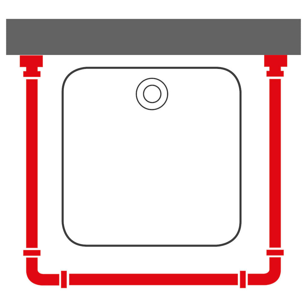 Tringle de rideau de douche combi Chrome Sealskin - 4