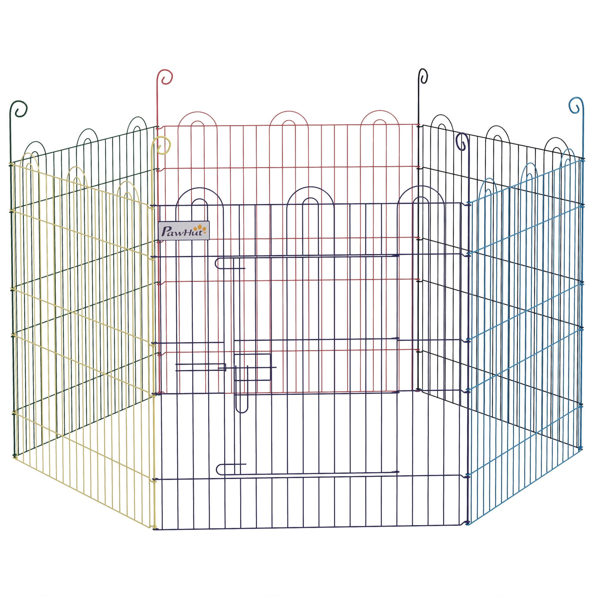 Parque para Animais PawHut Metal Multicor Ø120x60 cm - 2