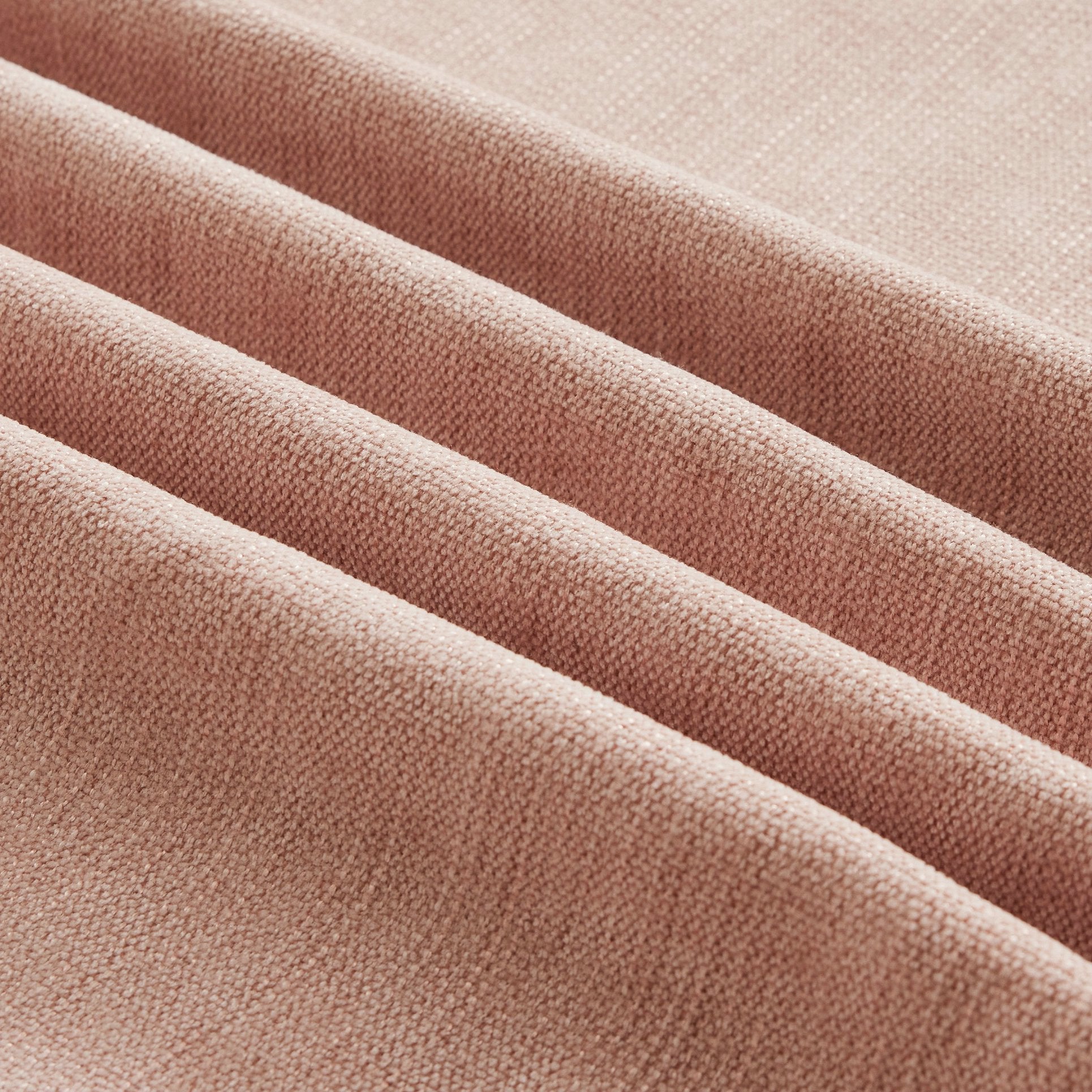Élégant canapé d\'angle 2 places style Mid-Century - avec accoudoirs évasés - jupe à volants amovible - en chenille confortable rose - 9