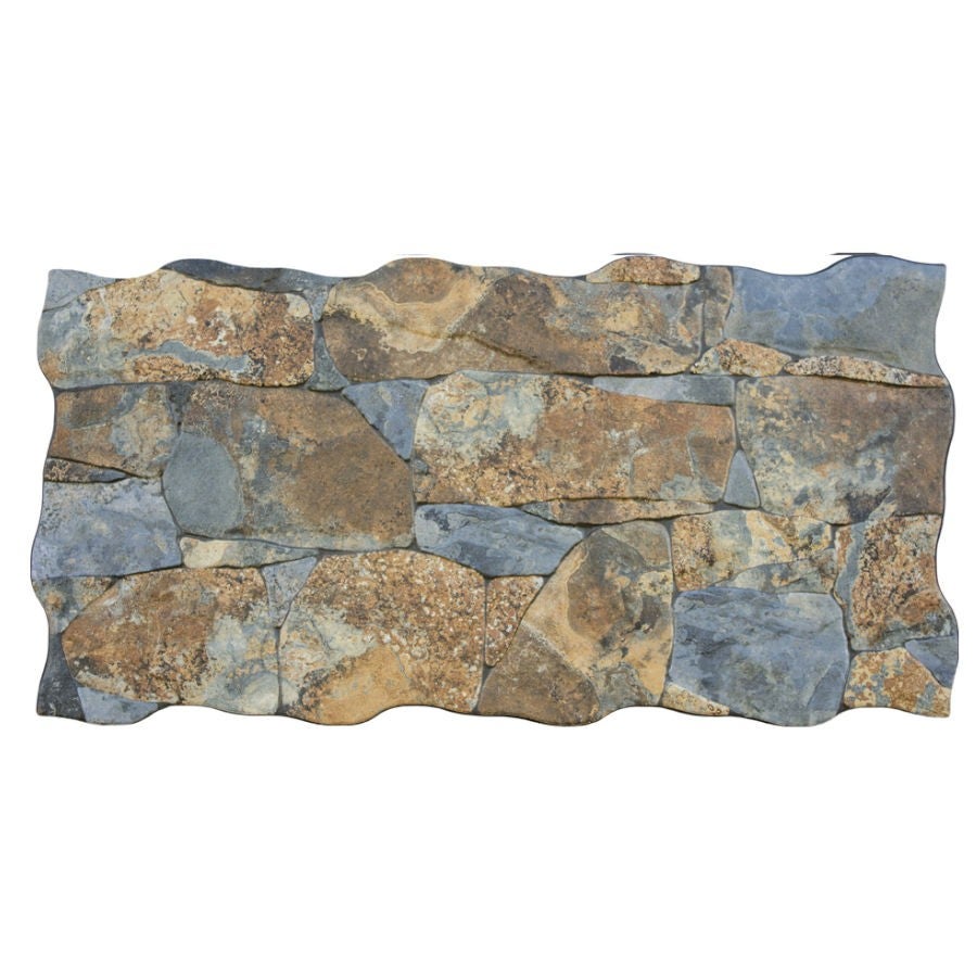 Carrelage Parement Vulcano Oxido 33.3x65cm Effet Pierre - 2