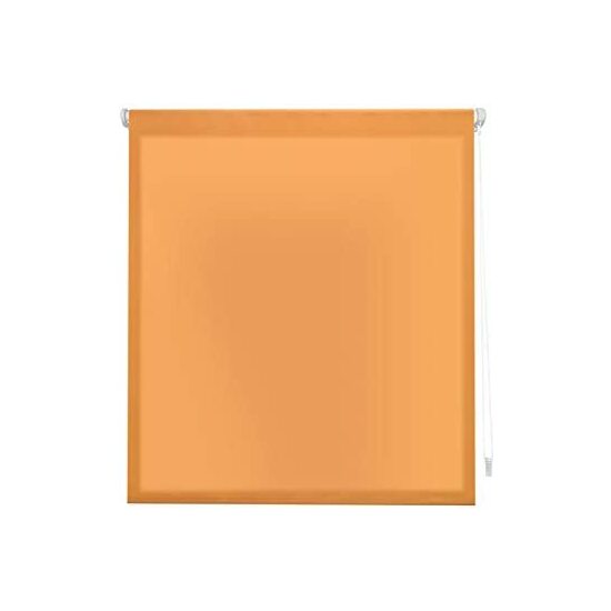 Blindecor | estor enrollable translúcido liso easyfix sin herramientas - medidas estor: 37x180 - medidas tela estor: 34x175 - estor naranja