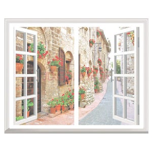 Moustiquaire Porte Magnetique 75 X 200 Cm Facile à Installer Sans Percer Rideau De Porte Anti Insecte Mouche Pour Couloirs, Portes[Noir