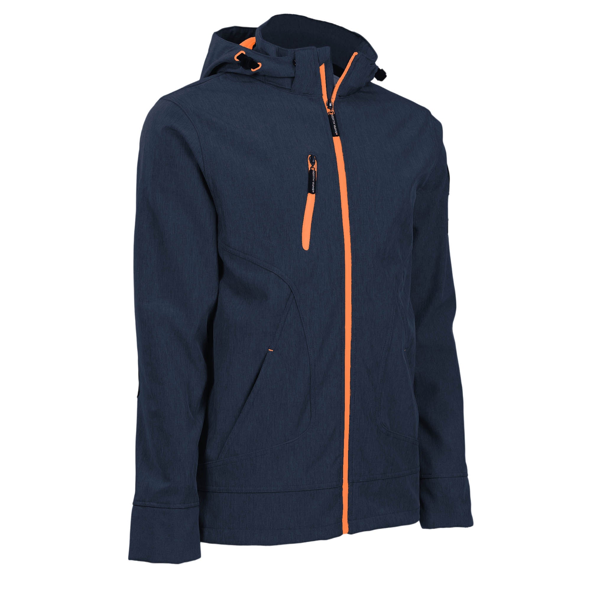 BOREL - BLOUSON DE TRAVAIL EN SOFTSHELL - 1511 Marine , Orange fluo 4XL - 4