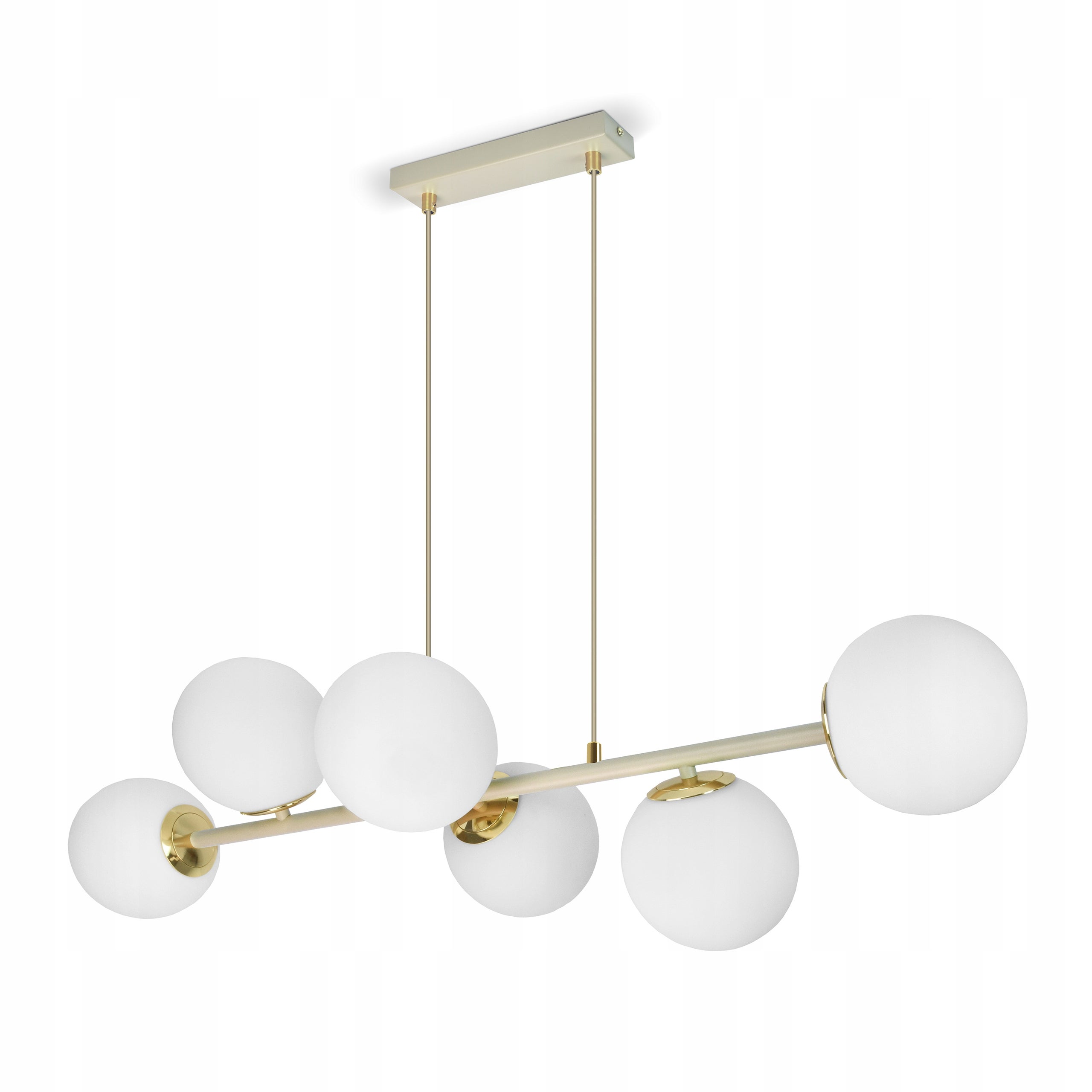Lampa Sufitowa Żyrandol Plafon Beżowa Gray Beige G9 LED 564-O6