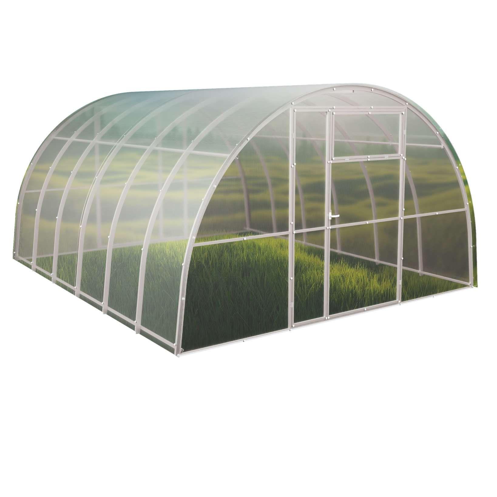 Szklarnia z poliwęglanu Tunel ogrodowy 4x6 m profile 20x40 poliwęglan 8mm