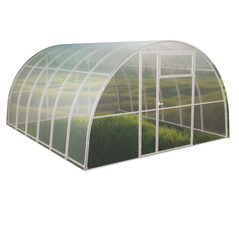 Szklarnia z poliwęglanu Tunel ogrodowy 4x6 m profile 20x40 poliwęglan 8mm