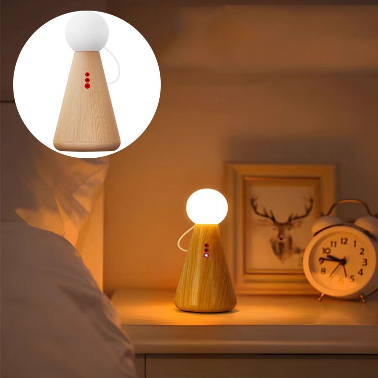 Kreatywna lampka nocna w kształcie lalki, ciepłe światło do spania, magnetycznie ładowana lampka nastrojowa, 11,6 x 24 cm