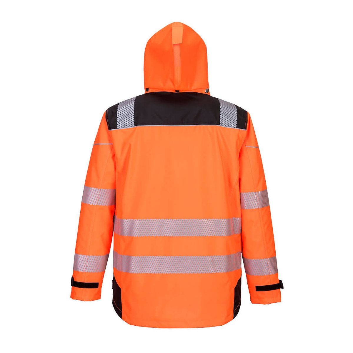 Parka PW3 3 en 1 haute visibilité Orange Noir - Portwest - Taille XL - 2