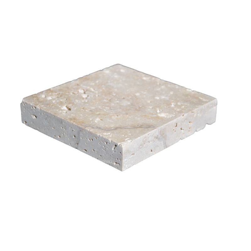 Pavé Travertin Rustic beige Vieilli 15x15x3 cm - Boîte de 1m² - 2