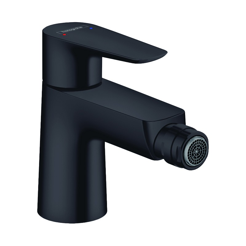 HANSGROHE Mezclador de bidé, con extraíble y desagüe negro mate
