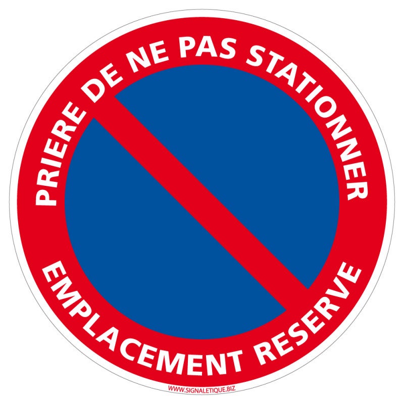 Panneau PVC Défense de stationner Fourrière