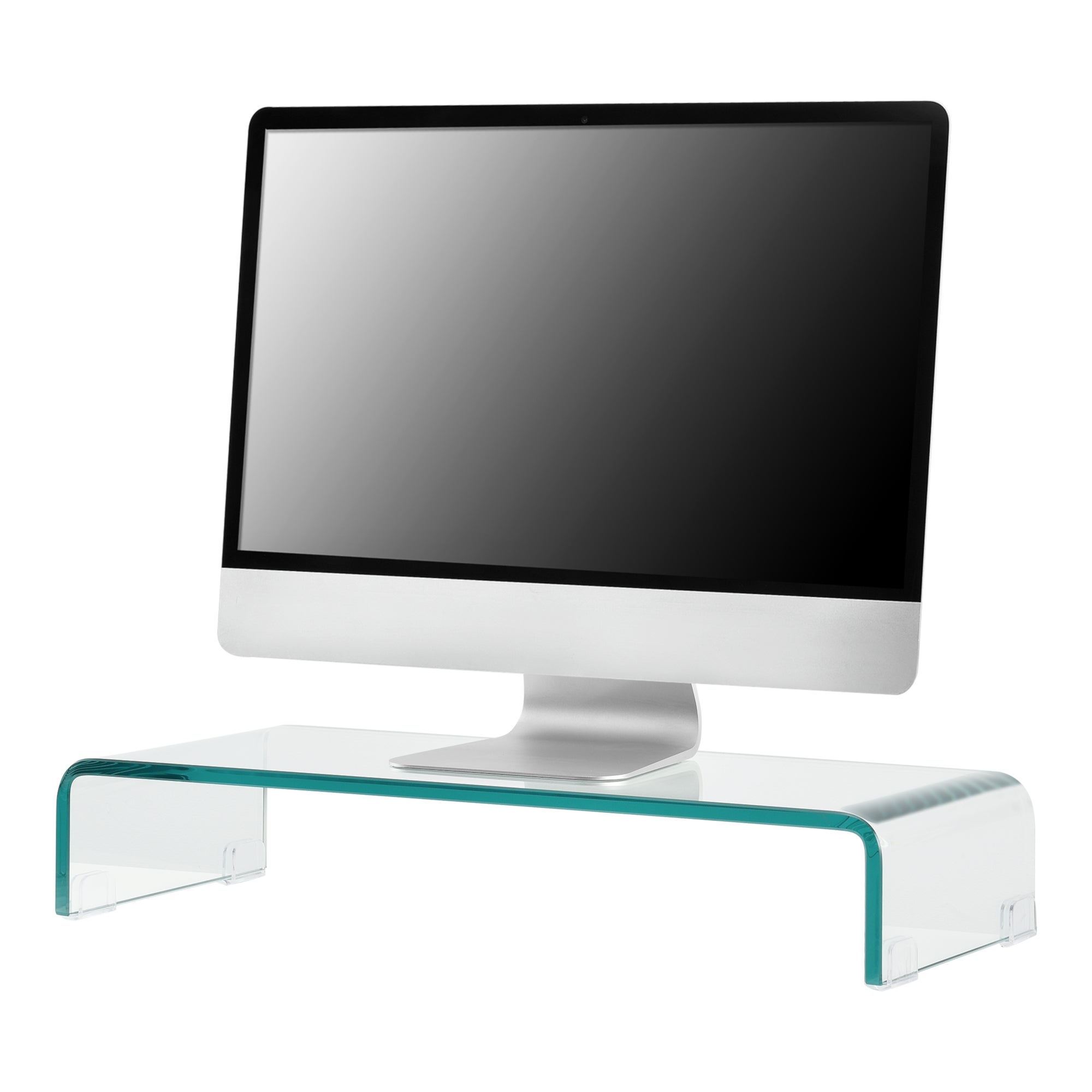 Supporto Rialzo Monitor Regolabile 79-111 Cm | Per 2 Schermi | Con Portacellulare | Grigio Scuro | Materiale Truciolare - Foto 3