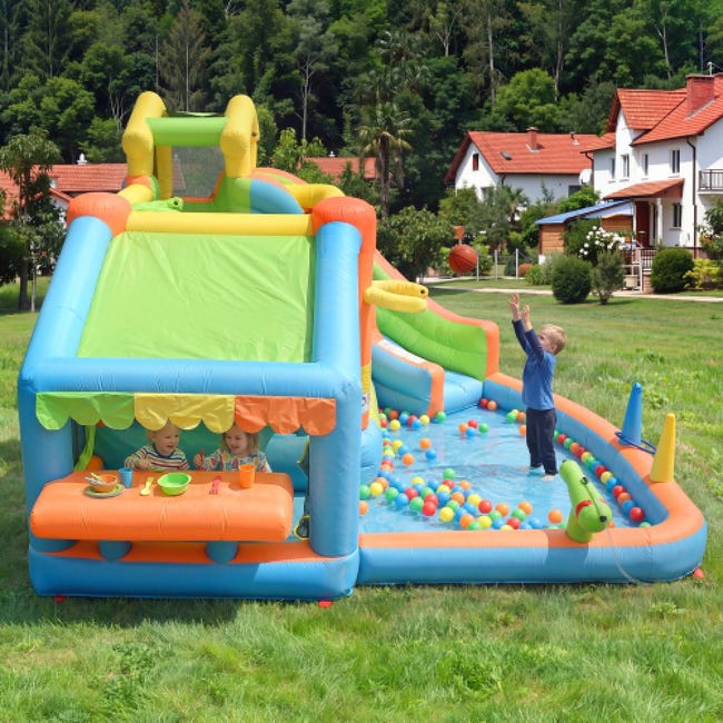 HOMCOM Castillo Hinchable 366x274x183cm Castillo Infantil Juego Niño de HOMCOM Castillo Hinchable 366x274x183cm Castillo Infantil Juego Niño de