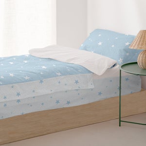 Completo Lenzuola Letto Morbida Flanella 100% Cotone Dis. Felce Foglie Ginko Maxi Giallo | Leroy Merlin