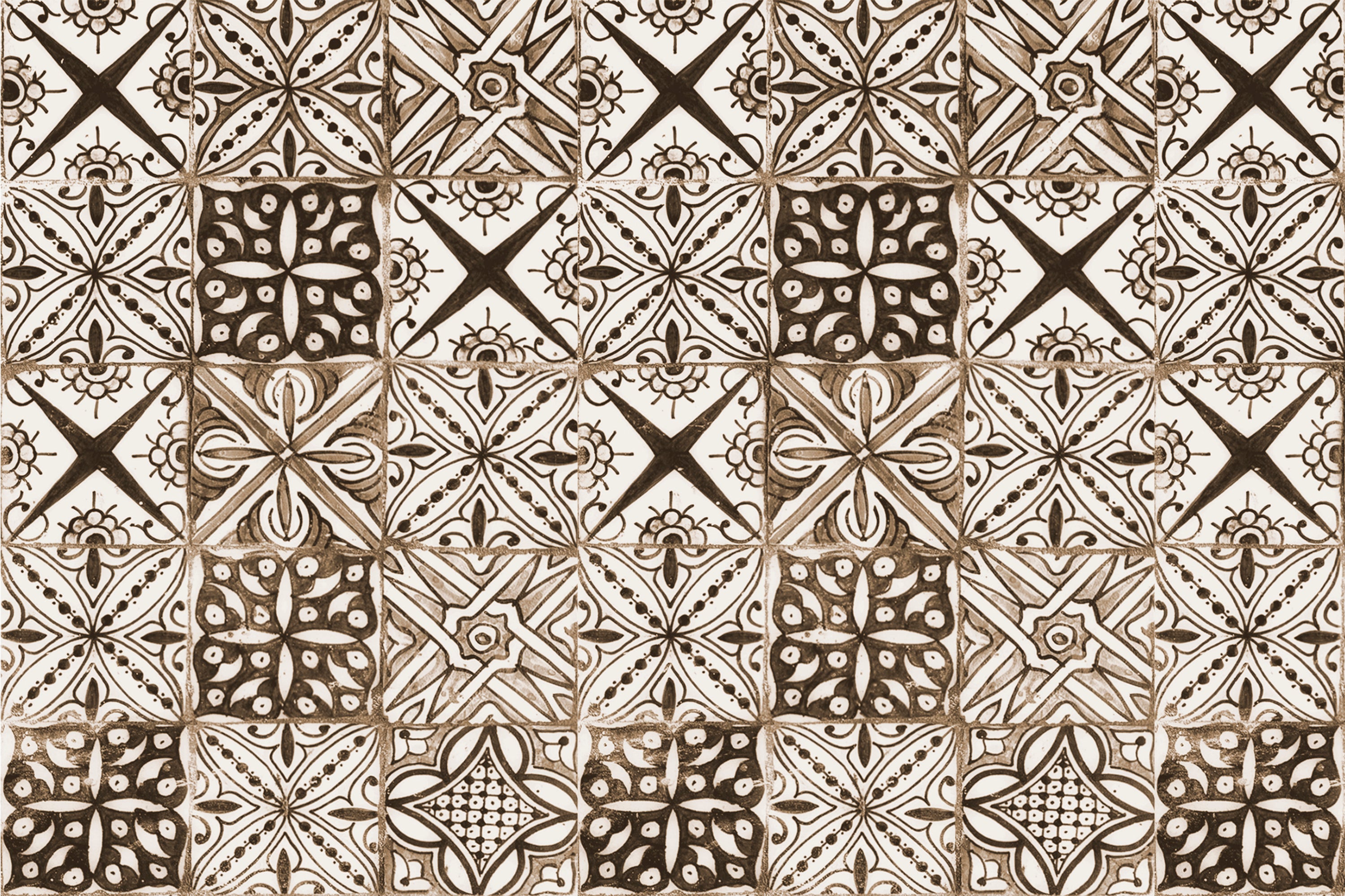 Dywan winylowy Yaminah 100x150 cm - antypoślizgowy PVC, winylowy do kuchni lub salonu, zmywalny, styl hydrauliczny