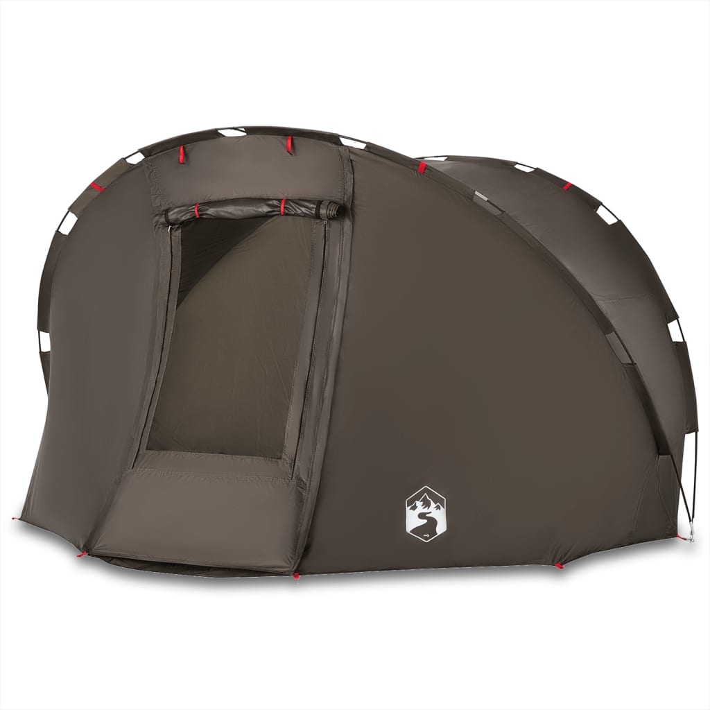 Tonnelle de jardin | Tente de pêche 5 personnes marron imperméable