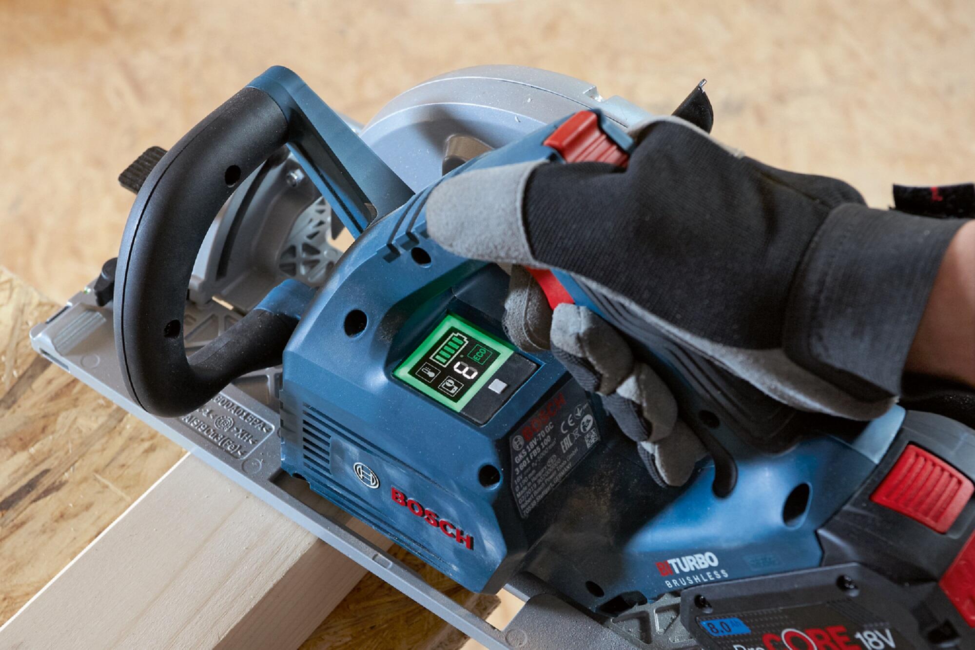 Pilarka tarczowa 18 V BOSCH PROFESSIONAL GKS 18V-68 GC, 190 mm, bez akumulatora - 7