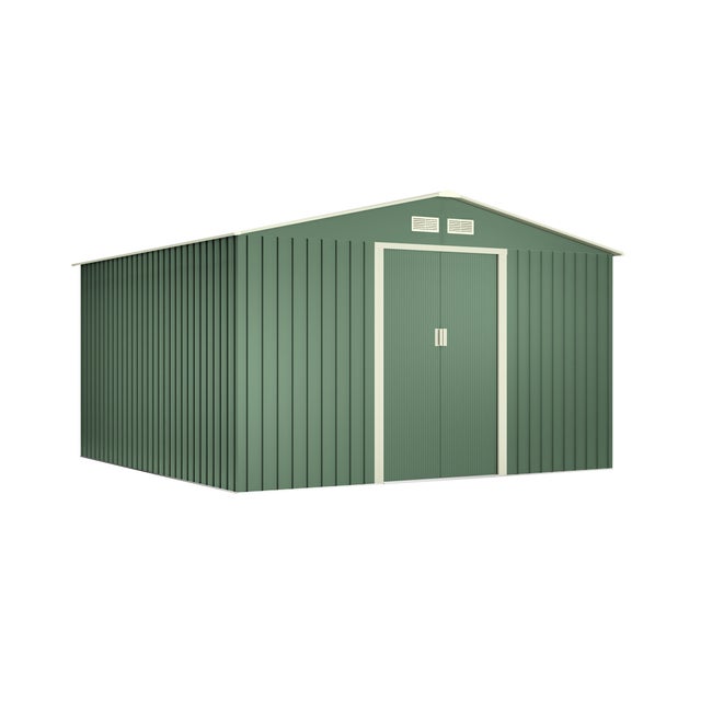 Abri De Jardin En Métal Lauters 10.2 M2 - Garantie 10 Ans - 324x322x205cm. Remise En Métal