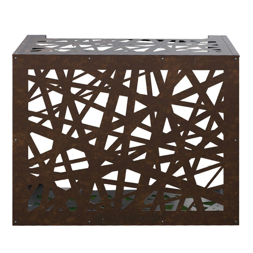 Couverture de climatiseur Artist Bronze Marron Corten en aluminium L86 X P44 X H68 cm - 4