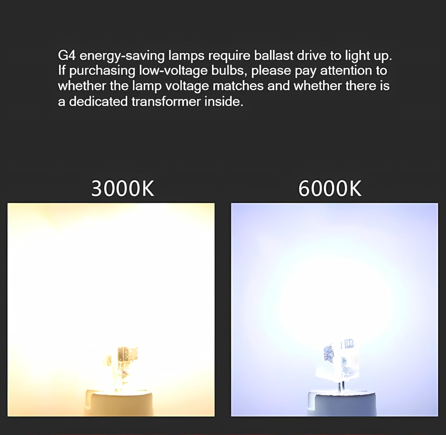 Ampoule G4 LED 12V, 2W équivalent à 15-20W halogène, Blanc froid 6000K, 160lm, G4 LED ampoule d'éclairage,Non dimmable, 10 Pièces - 3