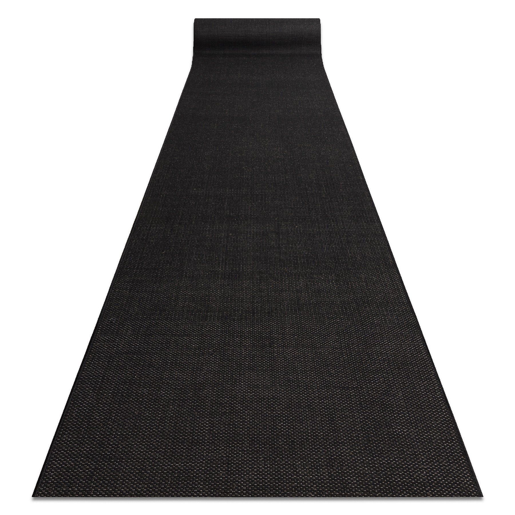 Alfombra de pasillo SIZAL FLOORLUX modelo 20433 Liso negro 100 cm ...