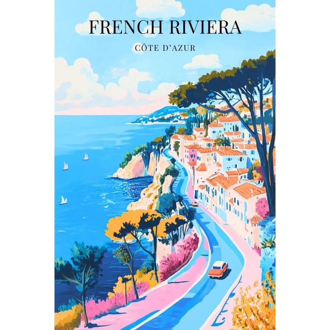 Affiche - La French Riviera - Posters de nos Régions - Format A4 ...