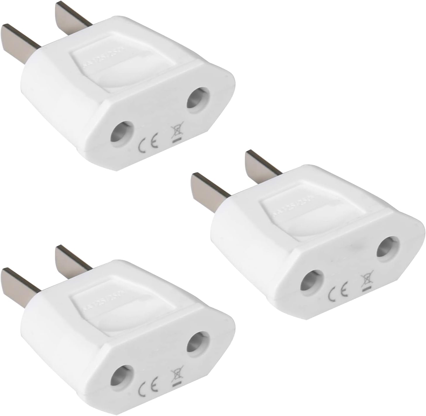 ADATTATORE COVERTITORE SPINA AMERICANA ED ITALIANA USA EU COLORE BIANCO PLUG - Foto 8