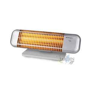 Stufetta Alogena 2 Tubi Quarzo 400/800W - Riscaldamento Rapido Con Sicurezza Anti-Ribaltamento - Compatta - 4