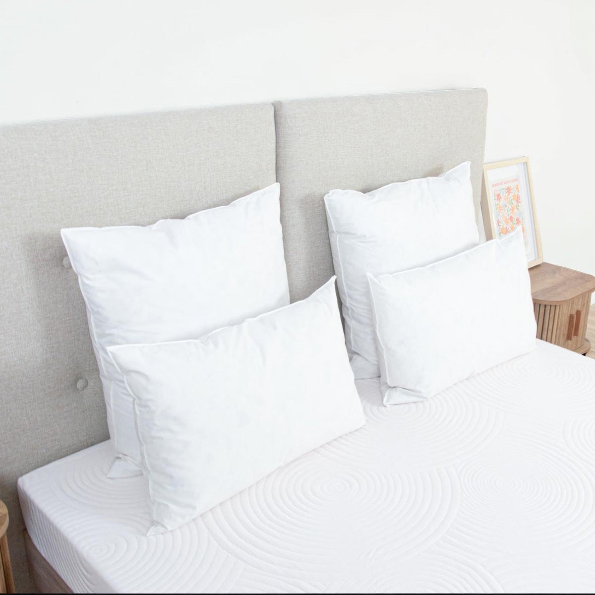 Lot de 4 oreillers Natura 45x70 cm Duvet & Plumess - 2