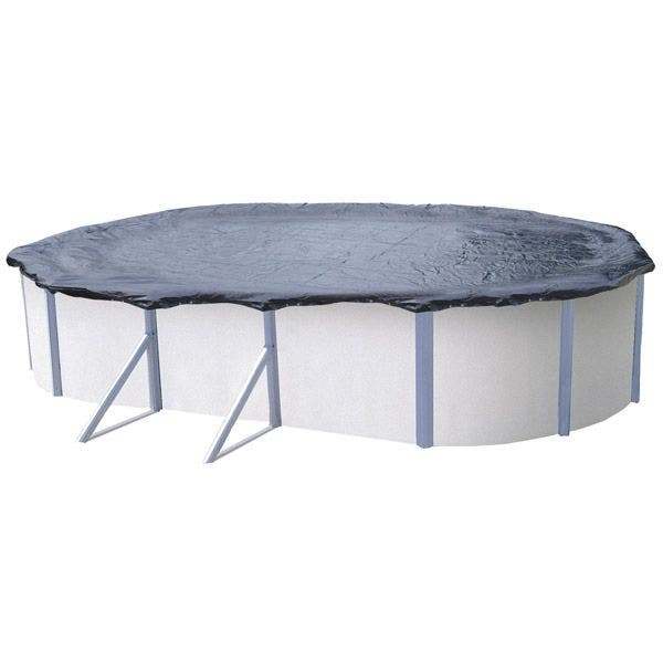 Coussin D'hiver Piscine 120x120 Cm - PVC Résistant UV Et Gel - Compatible Pompe à Air - Pour Protéger La Bâche En Hiver - 8