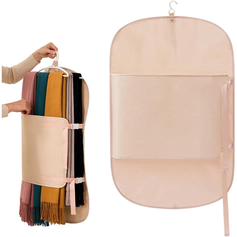 Pokrowiec na ubrania z metalowym wieszakiem 90x58 cm | Pyłoszczelny organizer do garderoby z ochroną na płaszcze, kurtki, sukienki, swetry