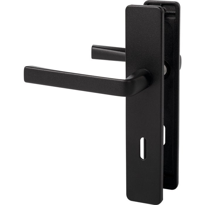 Poignée de porte intérieure - Kaza - Vachette - Noir basalt - Clé L ...