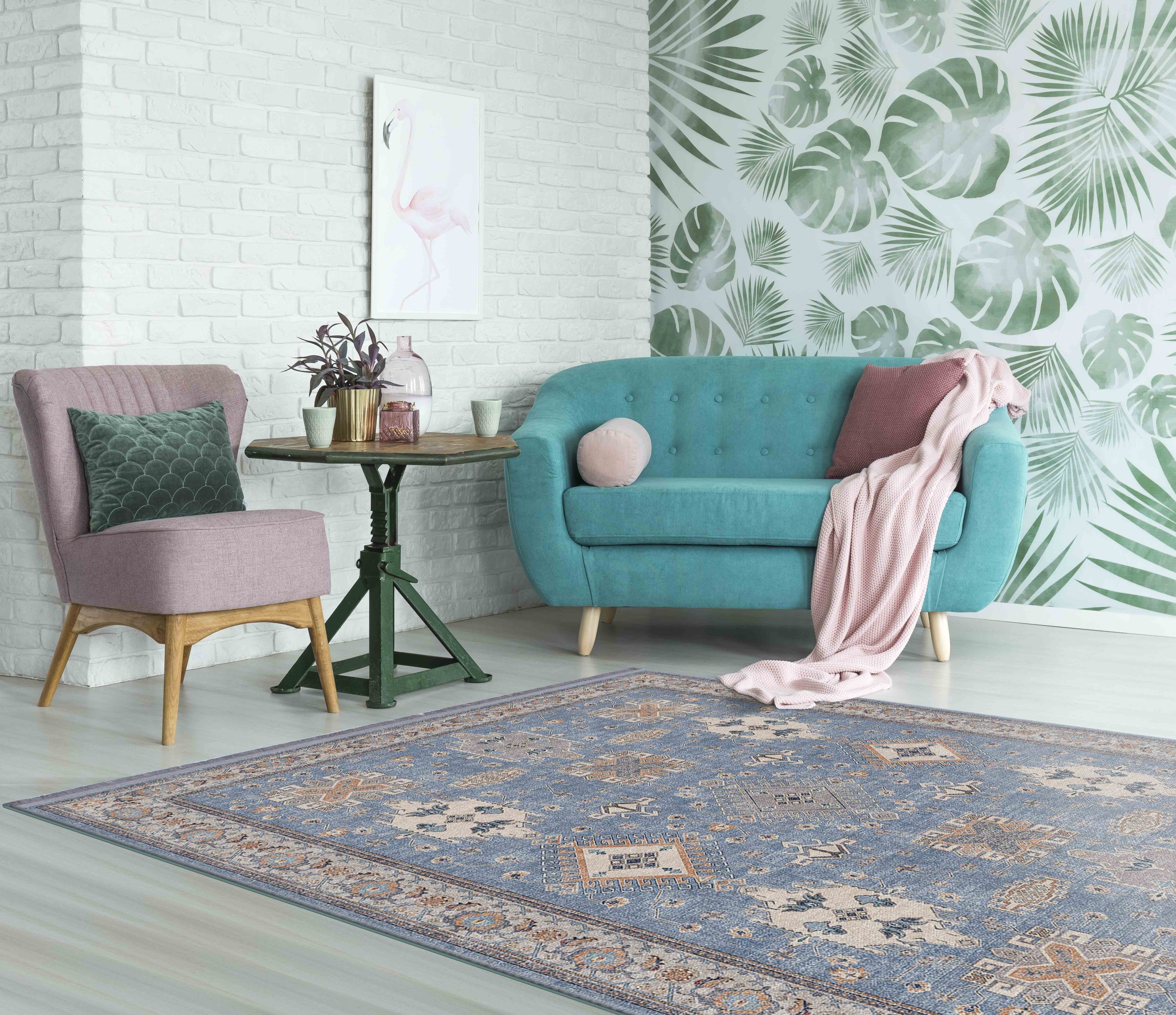 MODEMA - Tapis lavable en machine, envers antidérapant, 80x120cm, pied de lit, chambre Eclipse - 2