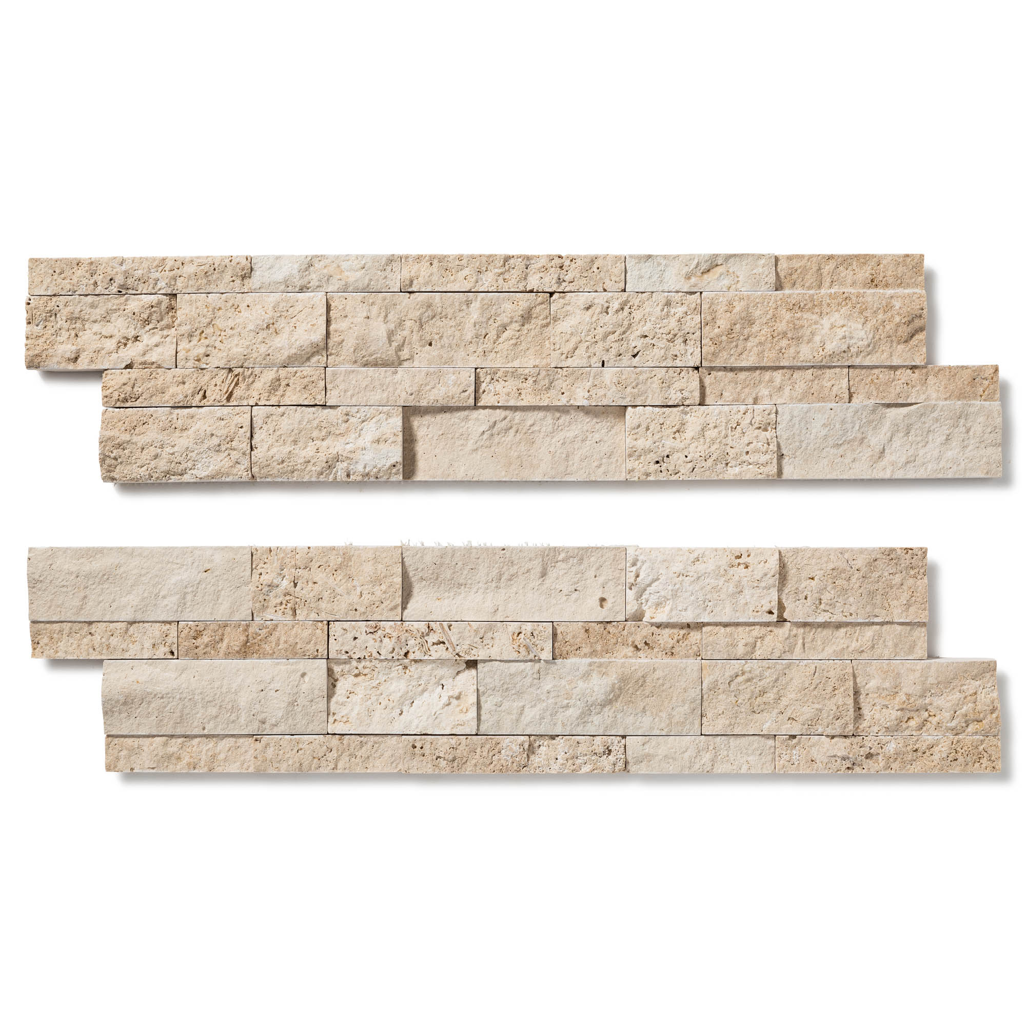 Parement Travertin Beige 60x15 cm Brut (lot de 0,99 m² soit 11 plaques) - RO'MA NATURE - 4