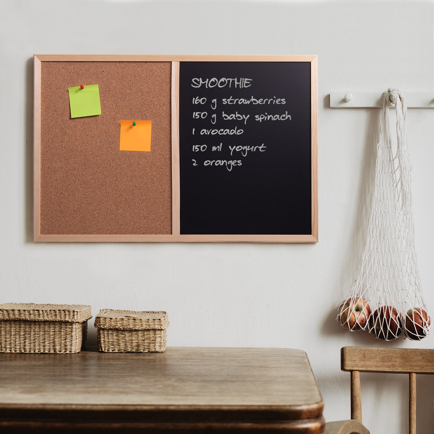 Creative Home 60 x 40 cm Tableau Liege Mural | Panneau Liege Mural | Tableau Liège | Petit Bureau | Tableau mural | Inclus Punaises Tableau Liège - 8