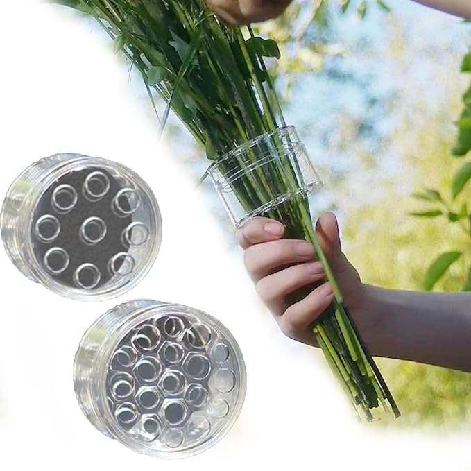2-częściowy spiralny wspornik łodygi ikebany, spiralny wspornik łodygi do wazonów, wspornik kompozycji kwiatowej Twister do bukietu DIY
